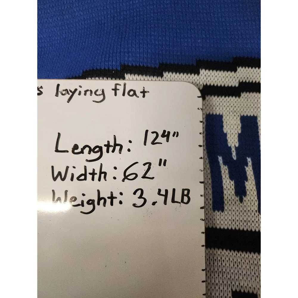 Logo Knits Walmart 2003 Safety Award Semi Truck Knit Throw Blanket Blue OS